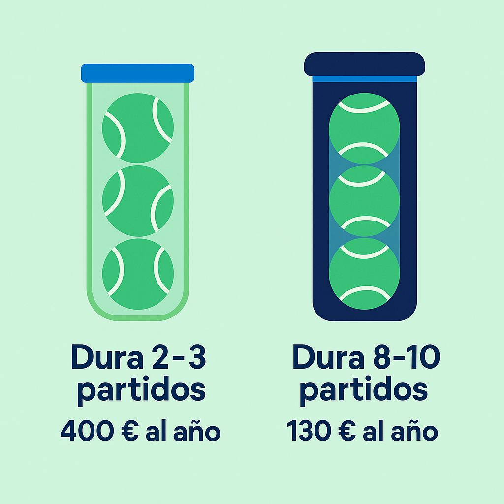 el ahorro que os presurizadores de pelotas le dan al jugador