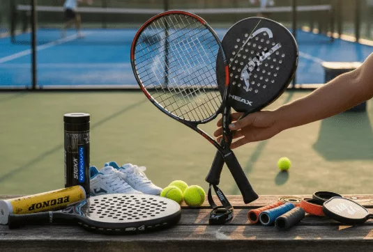 palas, raquetas y accesorios de deportes de raqueta
