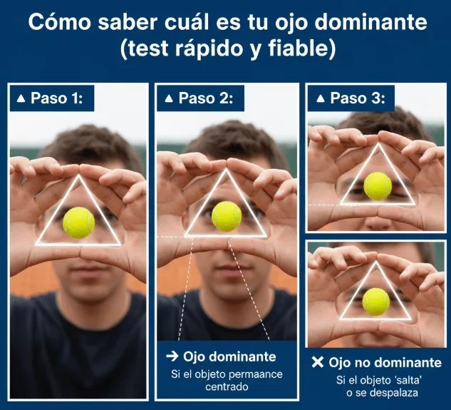 test sobre el ojo dominante